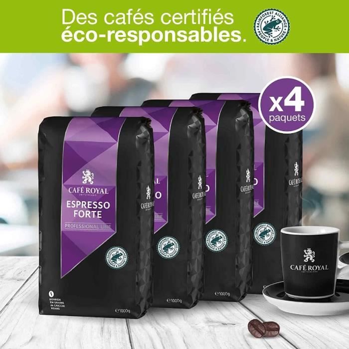 L'OR Professional, 1Kg de Café en Grains Espresso Intense Certifié
