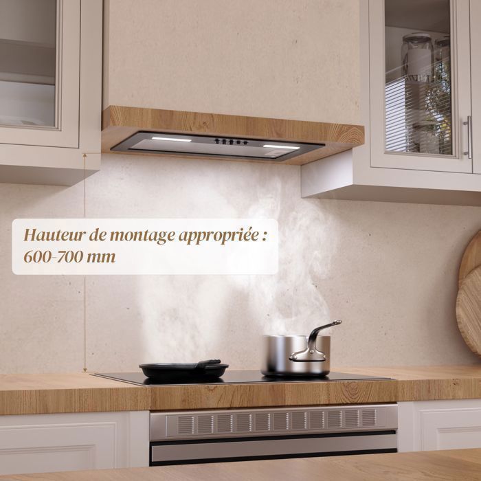 FIREGAS Hotte aspirante encastrée de 52 cmAspiration de 350m³/h — free download