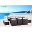 Salon De Jardin 10 Places En Resine Tressee Aroma Achat Vente