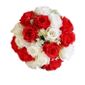 18head Soie Artificielle Roses Fleurs Nuptiale Bouquet Rose Maison Mariage Décor Rouge