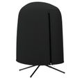 Housse de protection pour fauteuil suspendu - Outsunny - 128x128x190cm -  bâche imperméable avec fermeture éclair Tissu Oxford noir-0