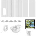 Kit Calfeutrage Climatiseur, Kit de Fenêtre Climatiseur Mobile, Kit Calfeutrage Fenêtre Coulissante Climatiseur Mobile avec TUYAU