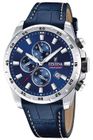FESTINA Montre - Homme - F20692/2 - Chronographe - Acier inoxydable - Cuir bleu