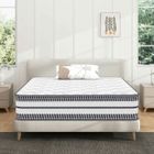 YIDATONG Matelas 90x200, Ép 26 cm, Matelas à Ressorts Ensachés, 7 Zones Ergonomique, Hypoallergénique, Soutien Optimal, Confort