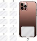 YSFMODE 10 Pièces Coussinets D'Attache De Téléphone Portable Avec Anneau En D Pour Cordon De Téléphone Portable,Pendentifs Pour Téléphones