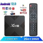 HK1RBOX Boîtier iptv Android 12.0 Smart TV Box iptv Box 2Go+16Go Allwinner H618 BT5.0 WiFi HD 4K/3D/H.265 10/100M Netflix Media Player