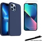 Coque de protection Bleu + Verre trempé pour iPhone 13 Pro avec Stylet Toproduits®