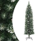 vidaXL Sapin de Noël artificiel mince avec support 150 cm PVC345165