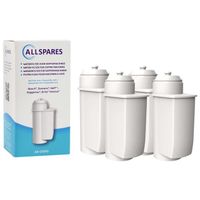 Lot de 4 cartouches filtrantes AllSpares pour machine à café Bosch - Siemens - Gaggenau - Neff compatible avec Brita Intenza