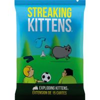Jeux de société - Extension - Exploding Kittens - Streaking Kittens - Jeu en famille Bleu