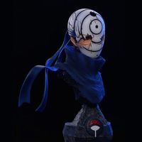 Figurine Buste Naruto Obito Uchiwa - PVC de haute qualité - 16 cm - Blanc