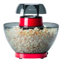 Cecotec Machine à popcorn électrique Fun&Taste P'Corn Easy. Machine à popcorn, 1200 W, Système d'injection d'air, Bol amovible, Couv