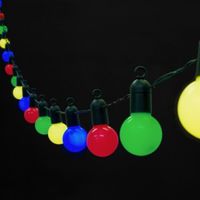 5m / 50 boule de lumière boule étanche IP44 chaîne de lumières de couleurs pour la fête de Noël