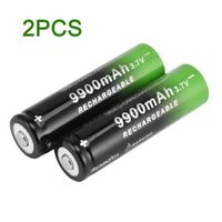petrichorr Paire de batterie rechargeable Li-ion 3.7V 18650, piles 1500mah