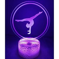 3D Gymnastique LED Lampe Art Déco Lampe la Couleur Changeant Lumières LED Décoration Maison Enfants Meilleur Cadeau Lumière T☼7112