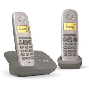Téléphone fixe AL170A Duo Téléphone fixe sans fil DECT-GAP Répond