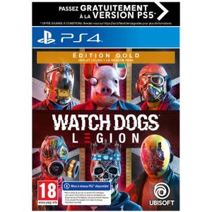 JEU PS4 Watch Dogs Legion Édition GOLD Jeu PS4 (Upgrade gr