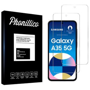 FILM PROTECT. TÉLÉPHONE Verre Trempé pour Samsung Galaxy A35 5G [Pack 2] Film Vitre Protection Ecran Phonillico®