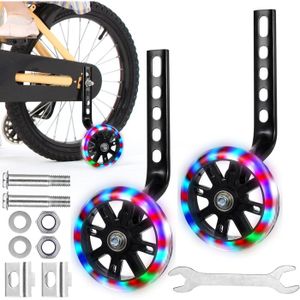 FORTOP Paire de roues d'entraînement pour vélo arrière robuste avec stabilisateurs montés pour enfants, garçons FORTOP Paire de roues d'entraînement pour vélo arrière robuste avec stabilisateurs montés pour enfants, garçons