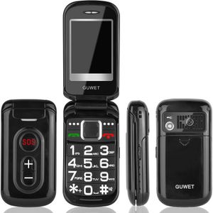 MOBILE SENIOR Guwet Téléphone Portable Senior Clapet Débloqué av