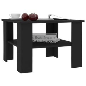 TABLE BASSE KAI Table basse Noir 60 x 60 x 42 cm Aggloméré
