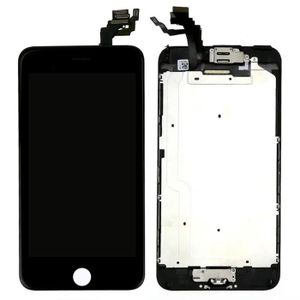 Ecran Complet (vitre Tactile + LCD) Pour IPhone 6 - Noir, Avec Nappes Et Bouton Home, Neuf