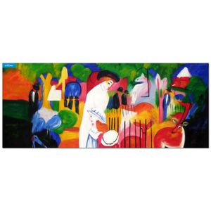 Eloleo 80169a Tableau Sur Toile August Macke Grosser Zoologischer
