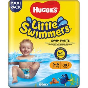COUCHE Maillots de bain jetables HUGGIES Little Swimmers T5-6 (12-18 kg) - Lot de 3 - 19 maillots de bain