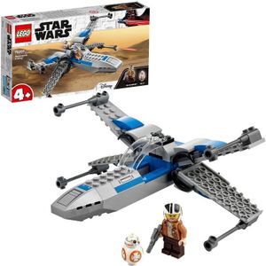 ASSEMBLAGE CONSTRUCTION LEGO® Star Wars 75297 X-Wing de la Résistance, Jouet de Construction, Minifigurine Droïde