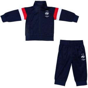 VESTE DE FOOTBALL – MANTEAU DE FOOTBALL – DOUDOUNE DE FOOTBALL  Ensemble bébé Survêtement veste pantalon FFF - Col