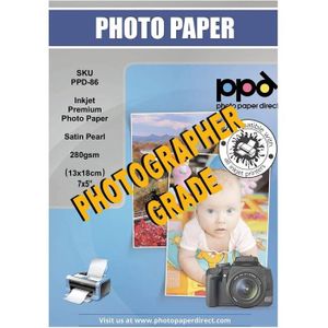 PAPIER PHOTO PPD 5x7” (environ 13x18cm) x 50 Papiers Photo Supe