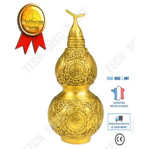 Wu Lou gourd Laiton Doré Chinois Traditionnel Naturel Feng Shui Toys Q 
