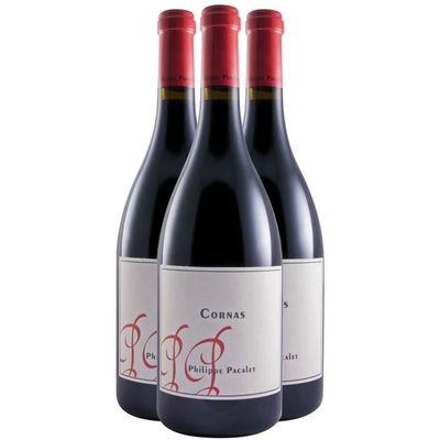 Cornas Rouge 2018 - Lot de 3x75cl - Philippe Pacalet - Vin AOC Rouge de la Vallée du Rhône - Cépage Syrah