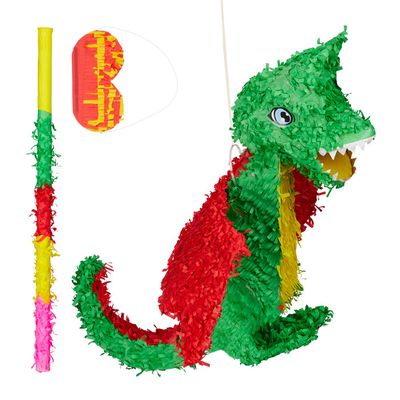 Lumaland Piñata Licorne Géante à Remplir - Kit Anniversaire Avec Bâton, Masque Et Confettis Magiques