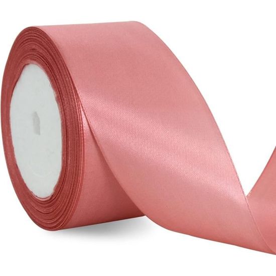 C.E. Pattberg Satin Blanc, Rouleau De 50 M De Ruban Satinée Pour Emballage Cadeau, Largeur 6 Mm, Accessoire De Décoration Et Bricolage, Ruban Décoratif Pour Présents, En Toute Occasion