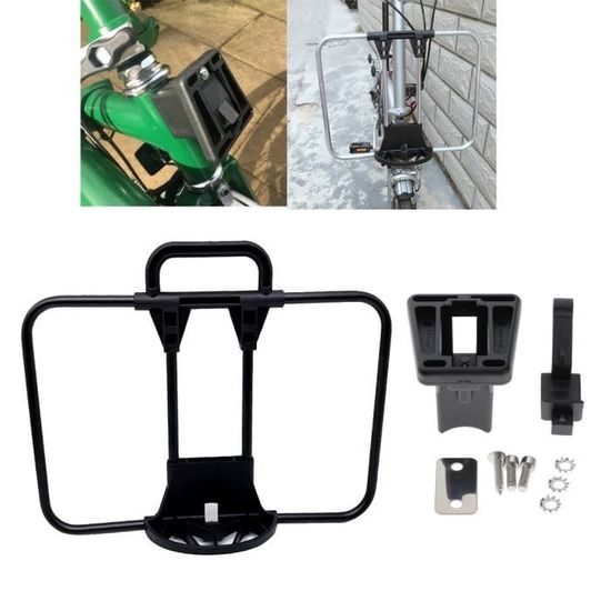Panier v lo Support de sac avant de v lo pliant bloc adaptateur