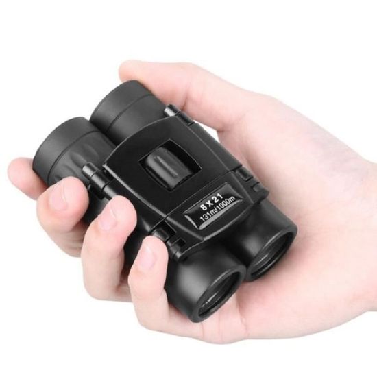 Mini Jumelles Ultrasharp 8x32 LUXUN - Compactes Pour Chasse Observation Oiseaux Avec Grand Oculaire Noir