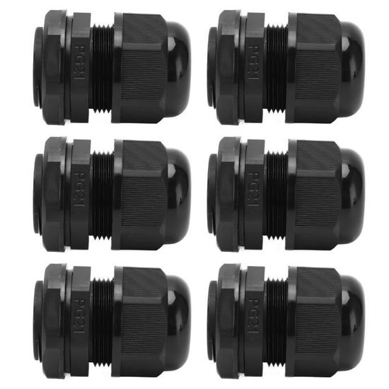 EJ.life Joints de presse étoupe 6pcs/set Connecteur Étanche IP68 PG