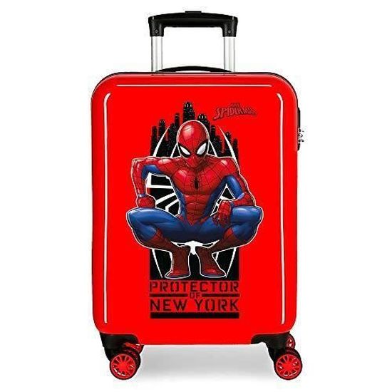 Valise Trolley Cabine Rigide Spiderman Geo Noir 