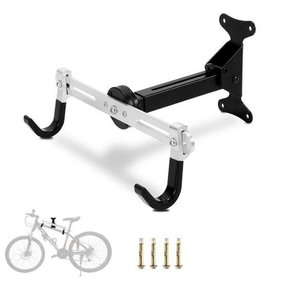 relaxdays Support mural pour vélo pliable Râteliers de vélo