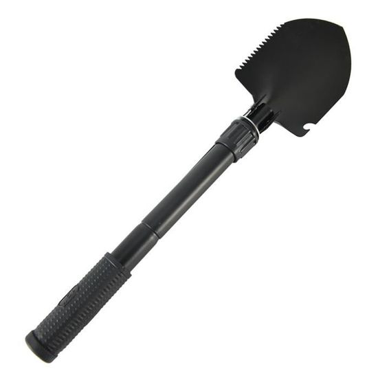 Pelle pliante multifonction - Longueur 60 cm - Réglable et portable - Pour camping/jardinage - Sac inclus - Gamm vert