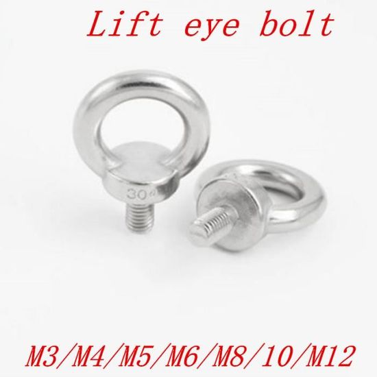 M5 2PCS -Vis à œil de levage Marine en acier inoxydable 304, DIN580 M3