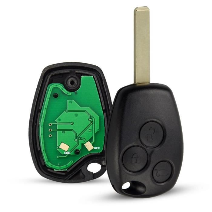 CLE ELECTRONIQUE RENAULT 3 BOUTONS KANGOO MASTER TRAFIC MODUS CLIO
