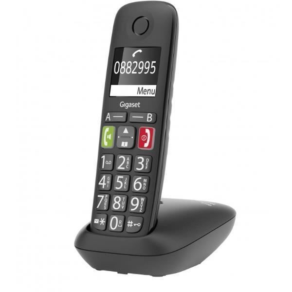 TÉLÉPHONIE, Téléphones, Téléphone sans fil, Gigaset E290 Noir