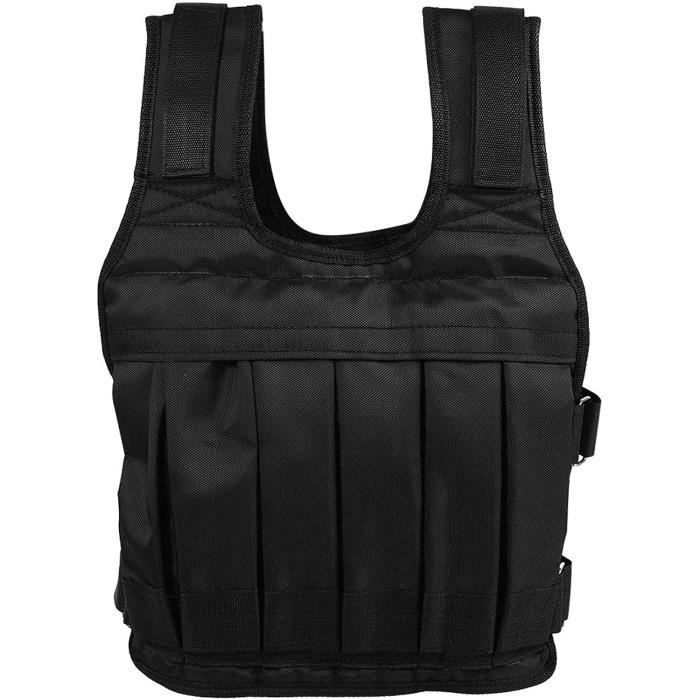 Tomantery Gilet de Musculation, Gilet lesté Confortable avec 12 Poches pour Per e du Poids pour la Musculation A64