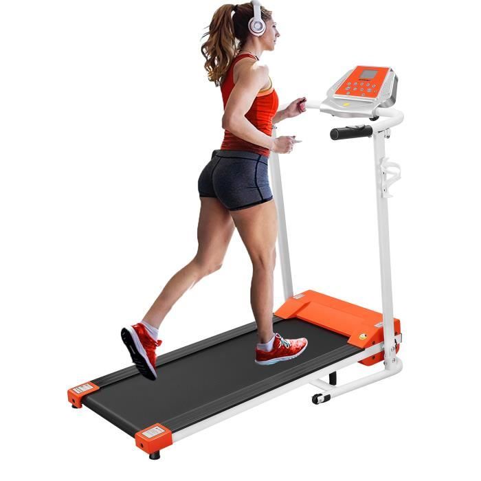 Tapis de course electrique pliable 10km-h - Noir