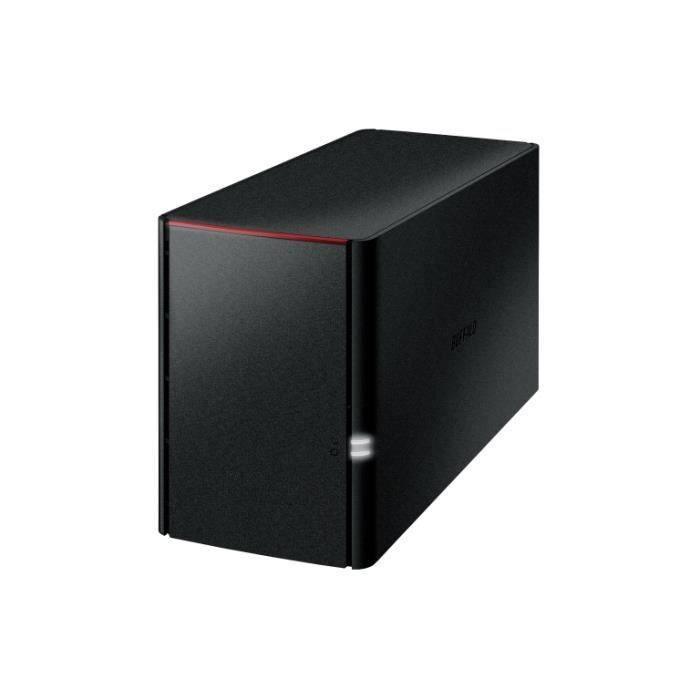BUFFALO TECHNOLOGY Système de stockage NAS LinkStation LS220DR - 2 x Total de compartiments - Marvell ARMADA 370 800 MHz - 256 Mo RA
