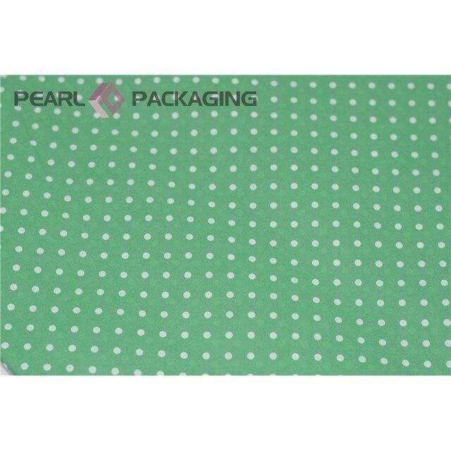 Papier cadeau 50x0.70m green pois à base d'herbe