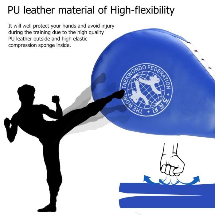 DUOKON Taekwondo arc double feuille cible taekwondo entraînement prop (bleu) -MLP