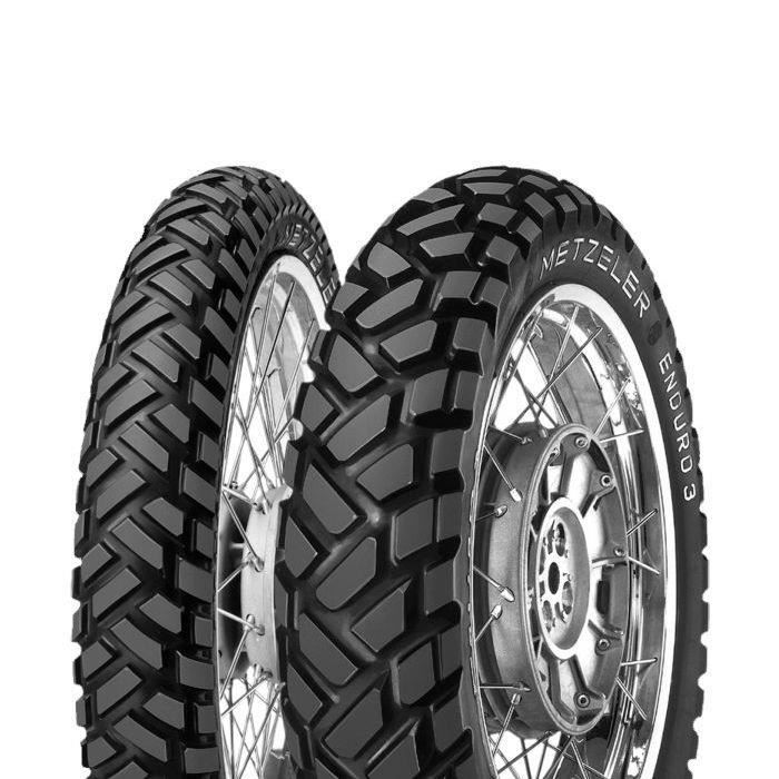 METZELER 120/80 - 18 M/C 62S ENDURO 3 SAHARA - Pneu Moto Trail Été